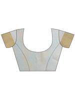 Thumbnail for Astita Elegant Grey Organza Saree with Zari Border | Lightweight Transparent Saree with Blouse Piece for Festive & Daily Wear - Distacart