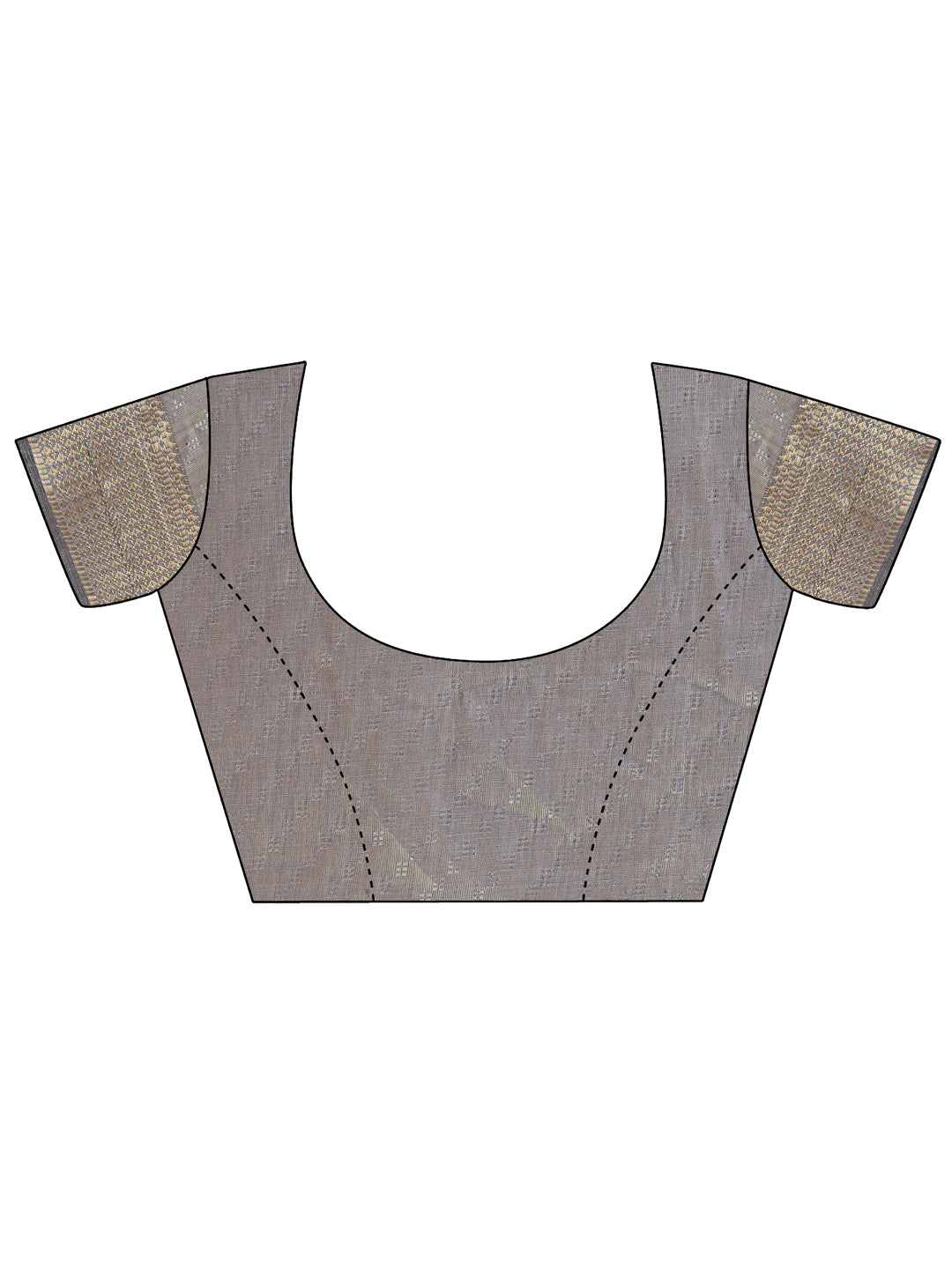 Astita Graceful Grey Organza Saree with Rich Golden Zari Border | Elegant Party Wear Saree with Blouse Piece - Distacart