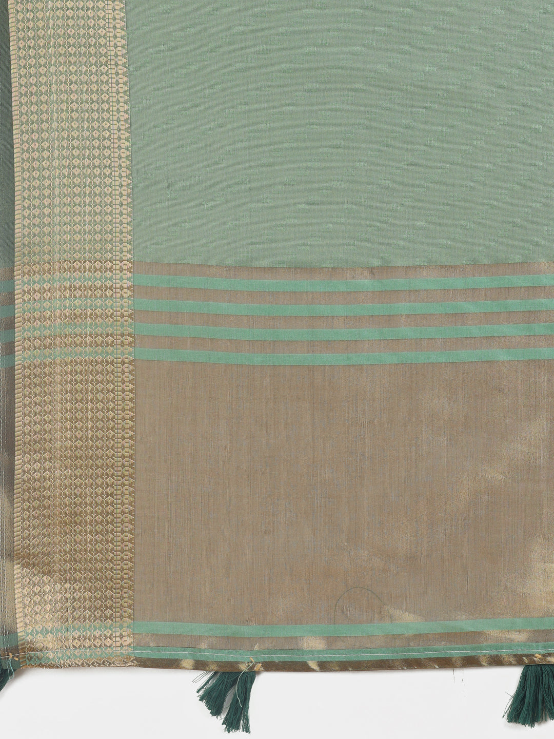 Astita Graceful Green Organza Saree with Rich Golden Zari Border | Elegant Party Wear Saree with Blouse Piece - Distacart