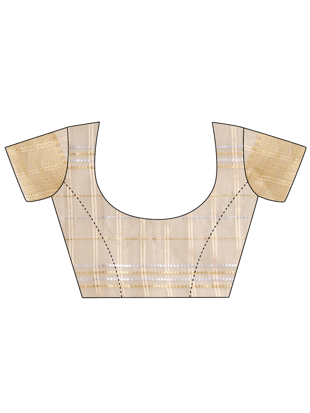 Astita Beige Organza Woven Zari Work Traditional Tassel Saree - Distacart