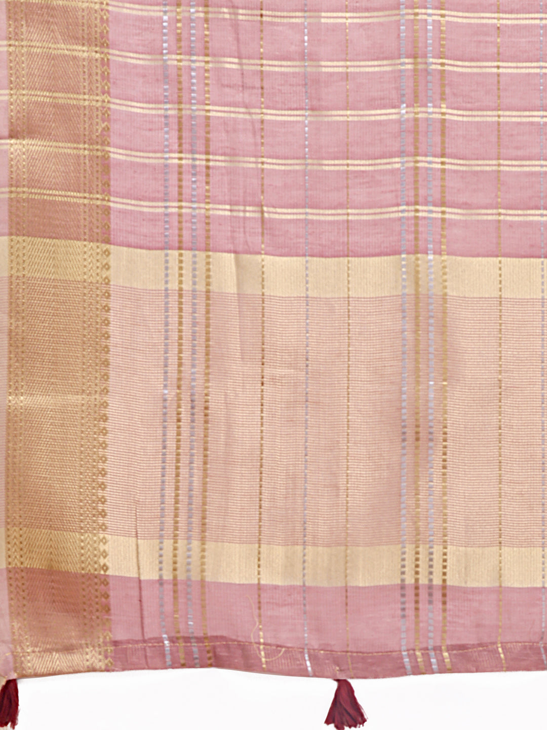 Astita Purple Organza Woven Zari Work Traditional Tassel Saree - Distacart
