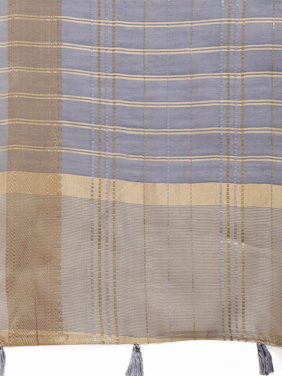 Astita Sky Blue Organza Woven Zari Work Traditional Tassel Saree - Distacart