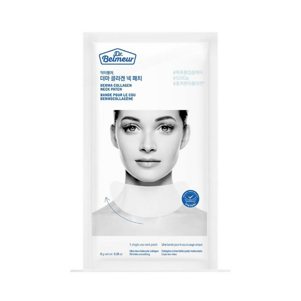 The Face Shop Dr.Belmeur Derma Collagen Hydrogel Neck Patches, Smooths Wrinkles On Neck Instantly - Distacart