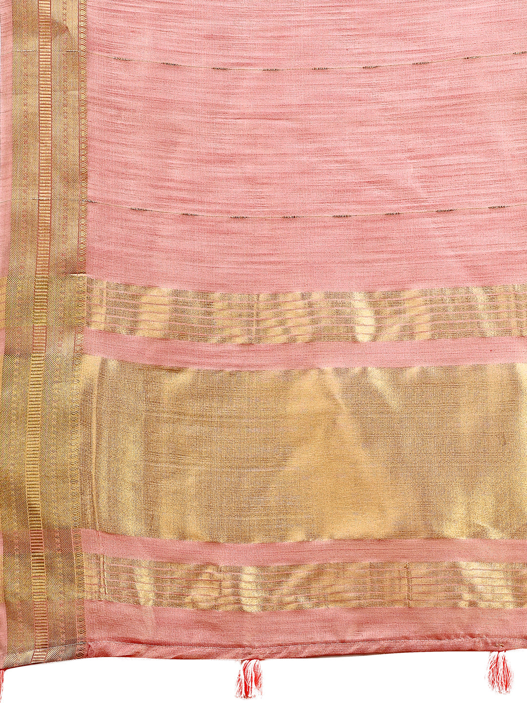 Astita Elegant Light Pink Organza Saree with Golden Zari Border - Festive & Office Wear Saree with Blouse Piece - Distacart