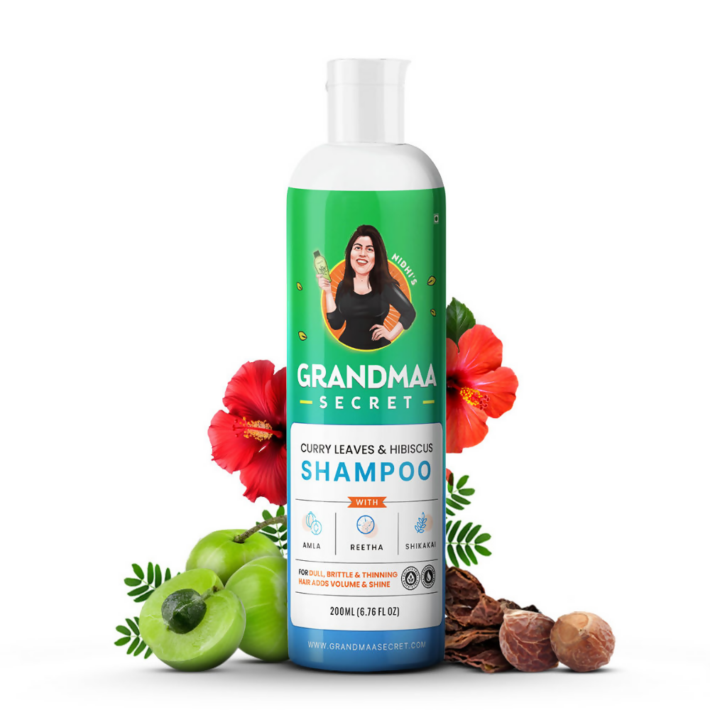 Nidhi'S Grandmaa Secret Curry Leaf & Hibiscus Shampoo - Distacart