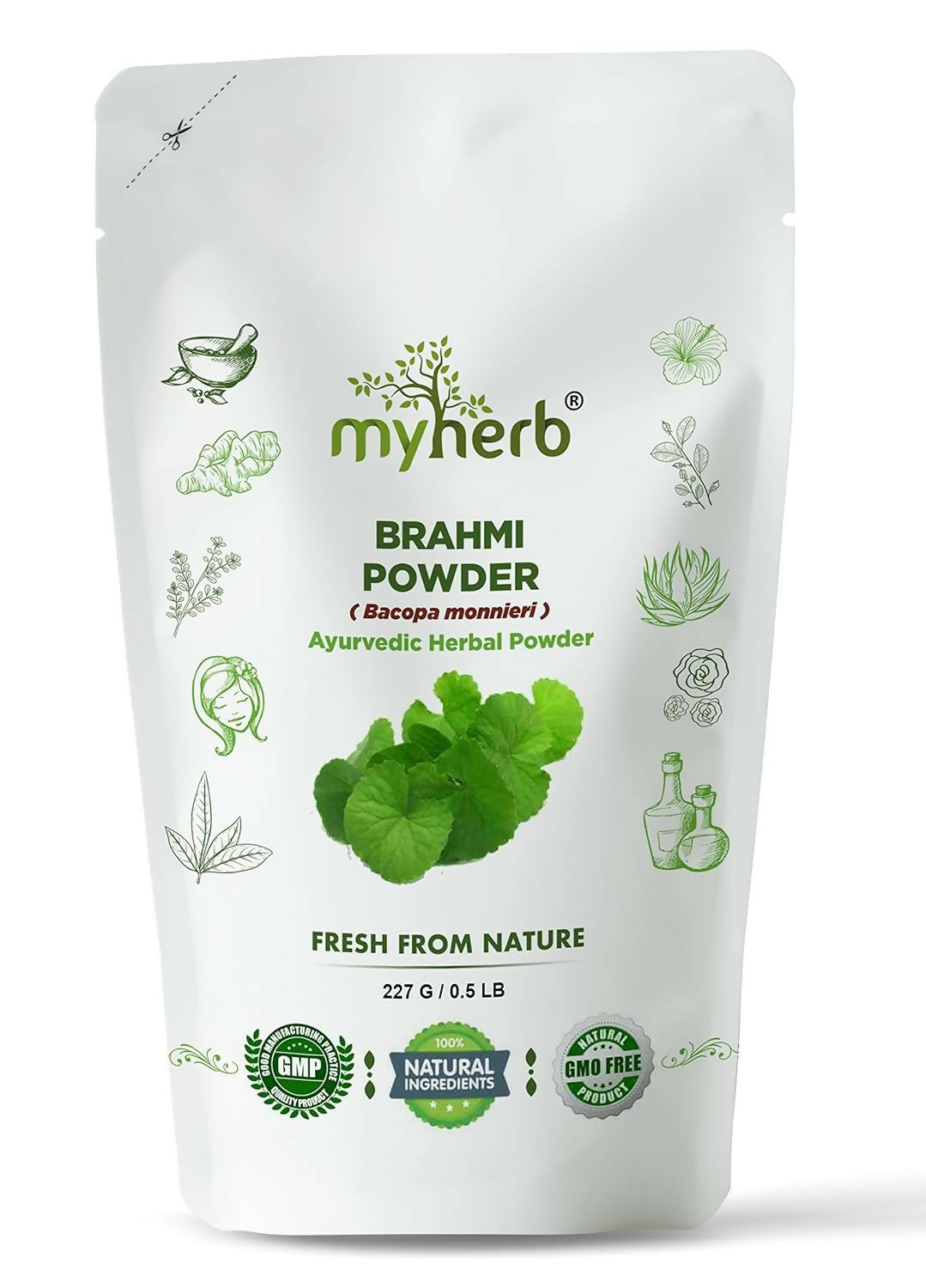 Myherb Pure Natural Organic Brahmi Powder - Distacart