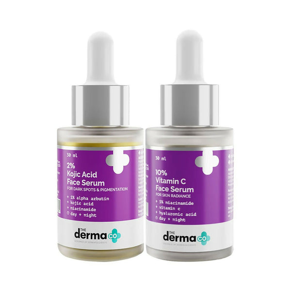The Derma Co Pigmentation AM PM Regime Combo With Vitamin C (AM) And Kojic (PM) - Distacart