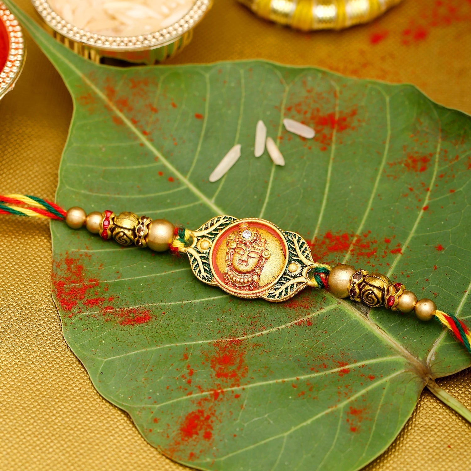 trueBrowns X Voylla Classic Divine Rakhi With Roli Chaawal Pack - Distacart