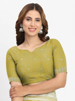 Thumbnail for Astita Linen Cotton Purple Saree