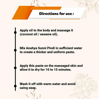 Anuhya Herbal Bath Natural Sunnipindi Powder Combo - Distacart