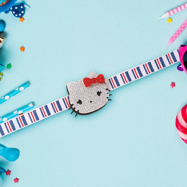 trueBrowns X Voylla Adorable Kitty Kids Rakhi With Roli Chaawal Pack