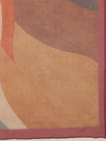 Thumbnail for Multicolor Silk Blend Digital Print Striped Saree with Unstitched Blouse - Hiral Fashion - Distacart