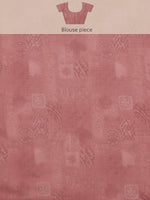 Thumbnail for Multicolor Silk Blend Digital Print Striped Saree with Unstitched Blouse - Hiral Fashion - Distacart