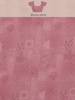 Thumbnail for Multicolor Silk Blend Digital Print Striped Saree with Unstitched Blouse - Hiral Fashion - Distacart