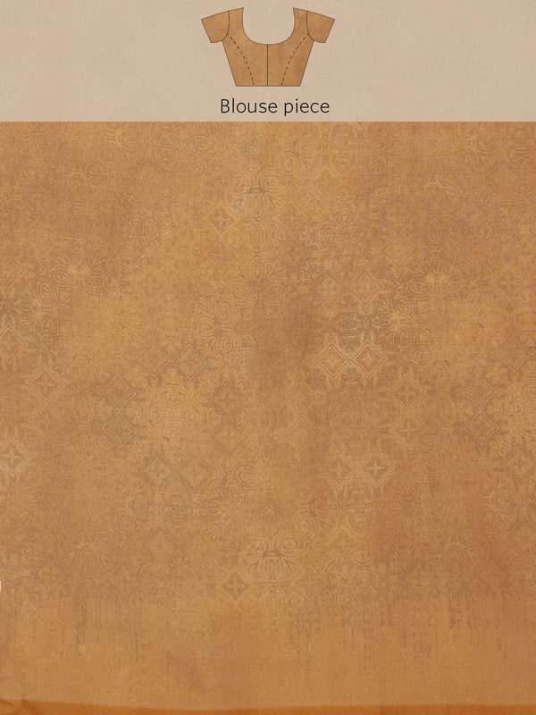 Multicolor Silk Blend Digital Print Floral Saree with Unstitched Blouse - Hiral Fashion - Distacart