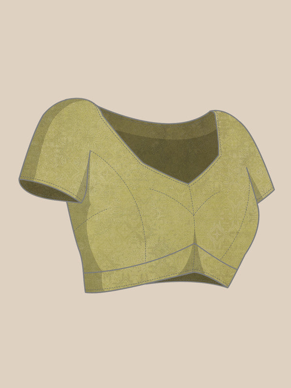 Multicolor Silk Blend Digital Print Floral Saree with Unstitched Blouse - Hiral Fashion - Distacart