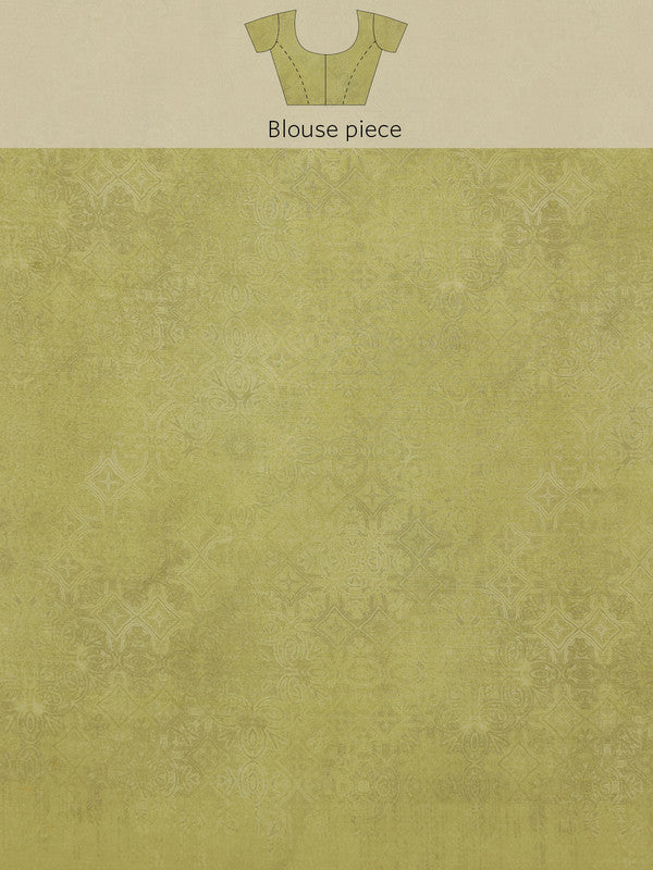 Multicolor Silk Blend Digital Print Floral Saree with Unstitched Blouse - Hiral Fashion - Distacart