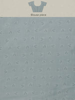 Thumbnail for Gray Silk Blend Digital Print Floral Saree with Unstitched Blouse - Hiral Fashion - Distacart