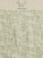 Thumbnail for Olive Silk Blend Digital Print Warli Saree with Unstitched Blouse - Hiral Fashion - Distacart