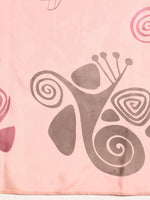 Thumbnail for Peach Silk Blend Digital Print Abstract Saree with Unstitched Blouse - Hiral Fashion - Distacart