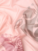 Thumbnail for Peach Silk Blend Digital Print Abstract Saree with Unstitched Blouse - Hiral Fashion - Distacart