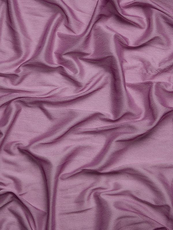 Purple Pure Viscose Chinon Zari Woven Solid Saree with Unstitched Blouse - Hiral Fashion - Distacart