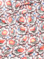 Thumbnail for White Silk Blend Digital Print Patola Saree with Unstitched Blouse - Hiral Fashion - Distacart