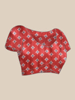 Thumbnail for White Silk Blend Digital Print Patola Saree with Unstitched Blouse - Hiral Fashion - Distacart