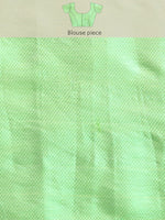 Thumbnail for Green Tissue Silk Woven Zari Design Floral Saree with Unstitched Blouse - Hiral Fashion - Distacart