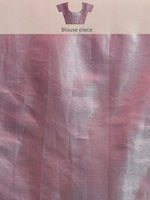 Thumbnail for Turquoise Tissue Silk Woven Zari Design Floral Saree with Unstitched Blouse - Hiral Fashion - Distacart