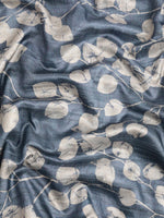 Thumbnail for Blue Silk Blend Digital Print Floral Saree with Unstitched Blouse - Hiral Fashion - Distacart