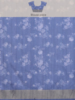 Thumbnail for Lavender Tusser Silk Digital Print Floral Saree with Unstitched Blouse - Hiral Fashion - Distacart