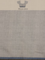 Thumbnail for Gray Cotton Blend Digital Print Floral Saree with Unstitched Blouse - Hiral Fashion - Distacart