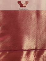 Thumbnail for Off White Kanchipuram Silk Digital Print Paisely Saree with Unstitched Blouse - Hiral Fashion - Distacart