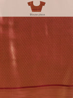 Thumbnail for Maroon Kanchipuram Silk Digital Print Abstract Saree with Unstitched Blouse - Hiral Fashion - Distacart