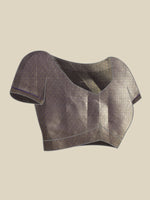 Thumbnail for Blue Kanchipuram Silk Digital Print Floral Saree with Unstitched Blouse - Hiral Fashion - Distacart