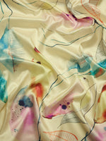 Thumbnail for Multicolor Kanjeevaram Silk Digital Print Floral Saree with Unstitched Blouse - Hiral Fashion - Distacart