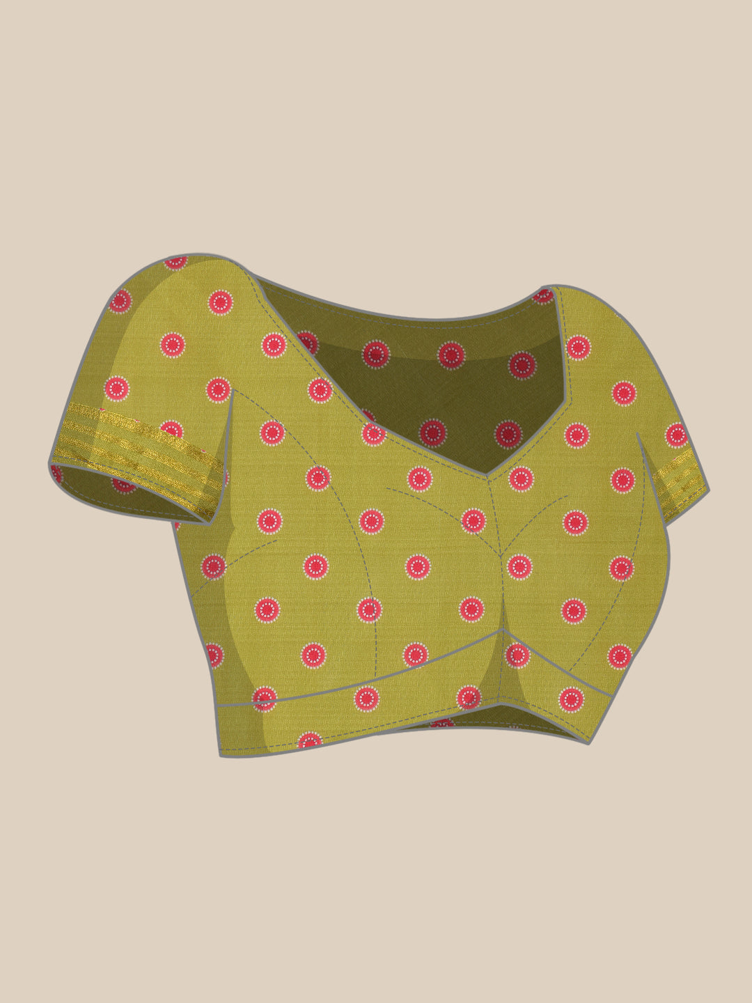 Multicolor Silk Blend Digital Print Bandhani Saree with Unstitched Blouse - Hiral Fashion - Distacart