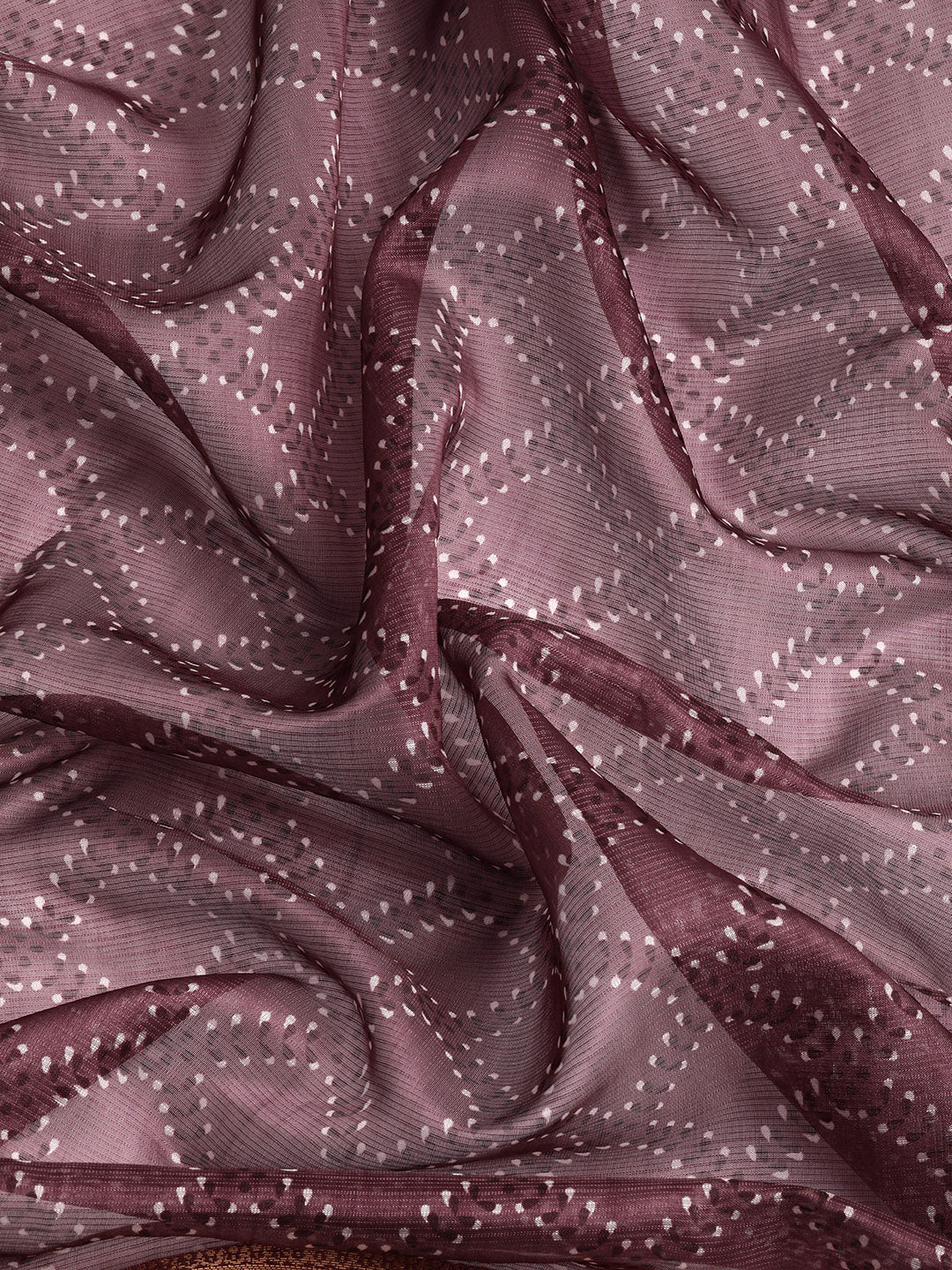 Purple Kanjeevaram Silk Digital Print Geomatric Saree with Unstitched Blouse - Hiral Fashion - Distacart