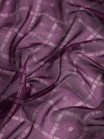 Thumbnail for Purple Kanjeevaram Silk Digital Print Geomatric Saree with Unstitched Blouse - Hiral Fashion - Distacart