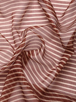 Thumbnail for Maroon Kanjeevaram Silk Digital Print Striped Saree with Unstitched Blouse - Hiral Fashion - Distacart
