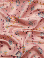 Thumbnail for Purple Tissue Silk Digital Print Floral Saree with Unstitched Blouse - Hiral Fashion - Distacart