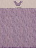 Thumbnail for Purple Chiffon Digital Print Floral Saree with Unstitched Blouse - Hiral Fashion - Distacart