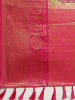 Thumbnail for Green Art Silk Printed Polka Dots Saree with Unstitched Blouse - Hiral Fashion - Distacart