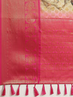 Thumbnail for Multicolor Art Silk Printed Polka Dots Saree with Unstitched Blouse - Hiral Fashion - Distacart