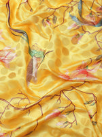 Thumbnail for Yellow Art Silk Printed Polka Dots Saree with Unstitched Blouse - Hiral Fashion - Distacart