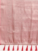 Thumbnail for Multicolor Art Silk Woven Zari Design Kalamkari Saree with Unstitched Blouse - Hiral Fashion - Distacart