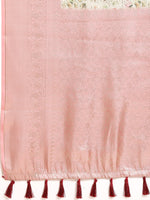 Thumbnail for Multicolor Art Silk Woven Zari Design Kalamkari Saree with Unstitched Blouse - Hiral Fashion - Distacart