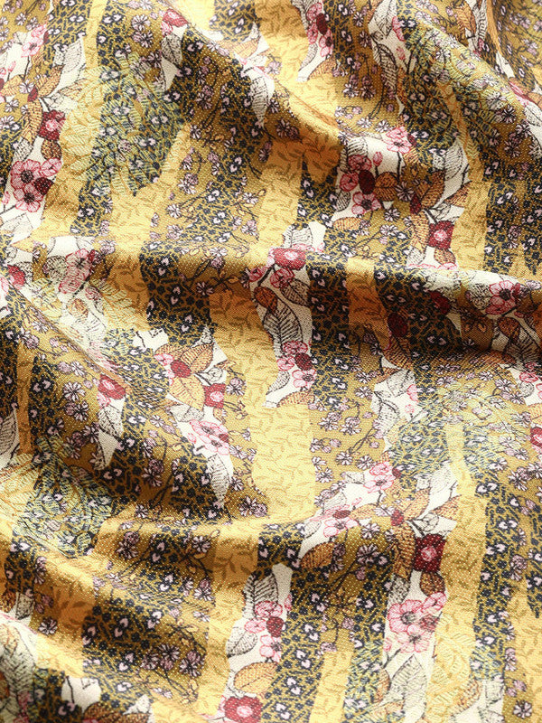 Multicolor Art Silk Woven Zari Design Floral Saree with Unstitched Blouse - Hiral Fashion - Distacart