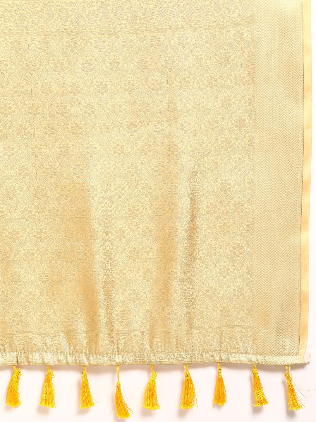 Multicolor Art Silk Woven Zari Design Floral Saree with Unstitched Blouse - Hiral Fashion - Distacart